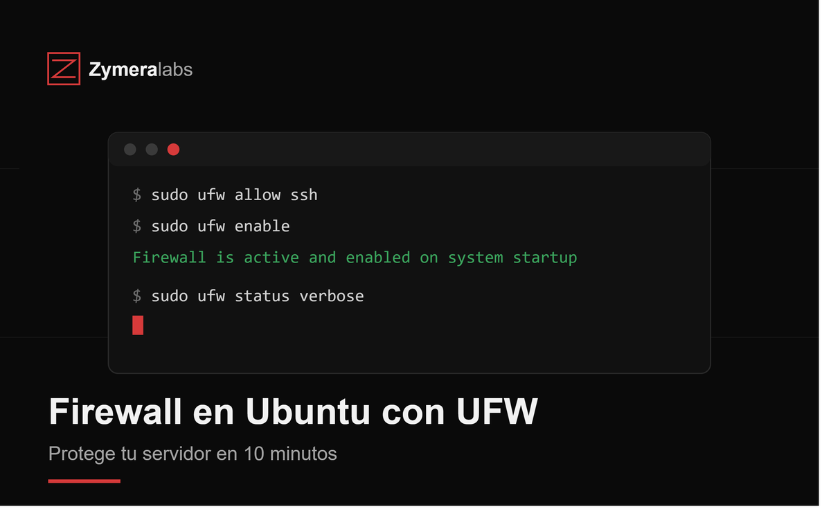 UFW en Ubuntu: configura tu firewall en 10 minutos paso a paso